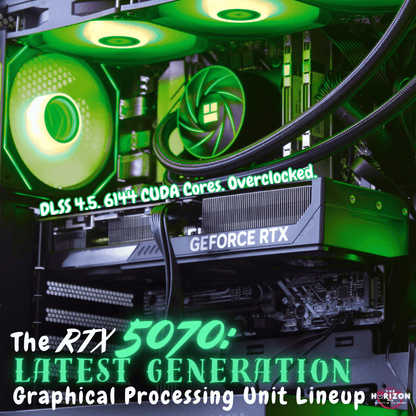 The Horizon Autherium Dragon RGB I9 RTX Gaming PC || 64GB RAM || 5TB High Speed Storage || Core I9 Upto 5.4Ghz || RTX 5070 OC || Windows 11 PRO || 360MM AIO || 2.4GB/s WiFi 6E, VR and Gaming Ready