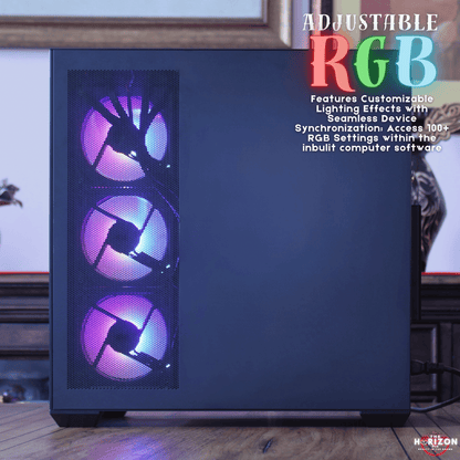 The Horizon Autherium Dragon RGB I9 RTX Gaming PC || 64GB RAM || 5TB High Speed Storage || Core I9 Upto 5.4Ghz || RTX 5070 OC || Windows 11 PRO || 360MM AIO || 2.4GB/s WiFi 6E, VR and Gaming Ready