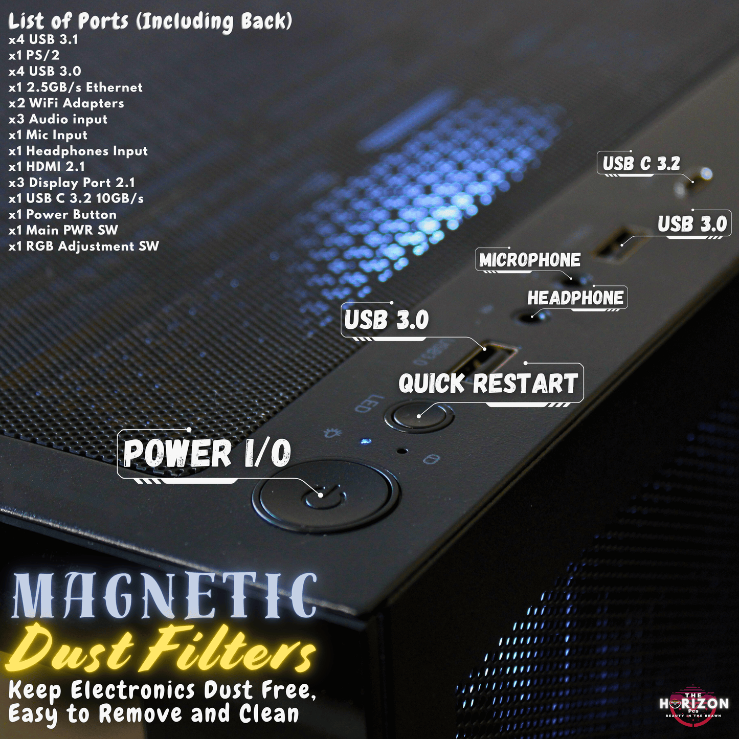 The Horizon Autherium Dragon RGB I9 RTX Gaming PC || 64GB RAM || 5TB High Speed Storage || Core I9 Upto 5.4Ghz || RTX 5070 OC || Windows 11 PRO || 360MM AIO || 2.4GB/s WiFi 6E, VR and Gaming Ready