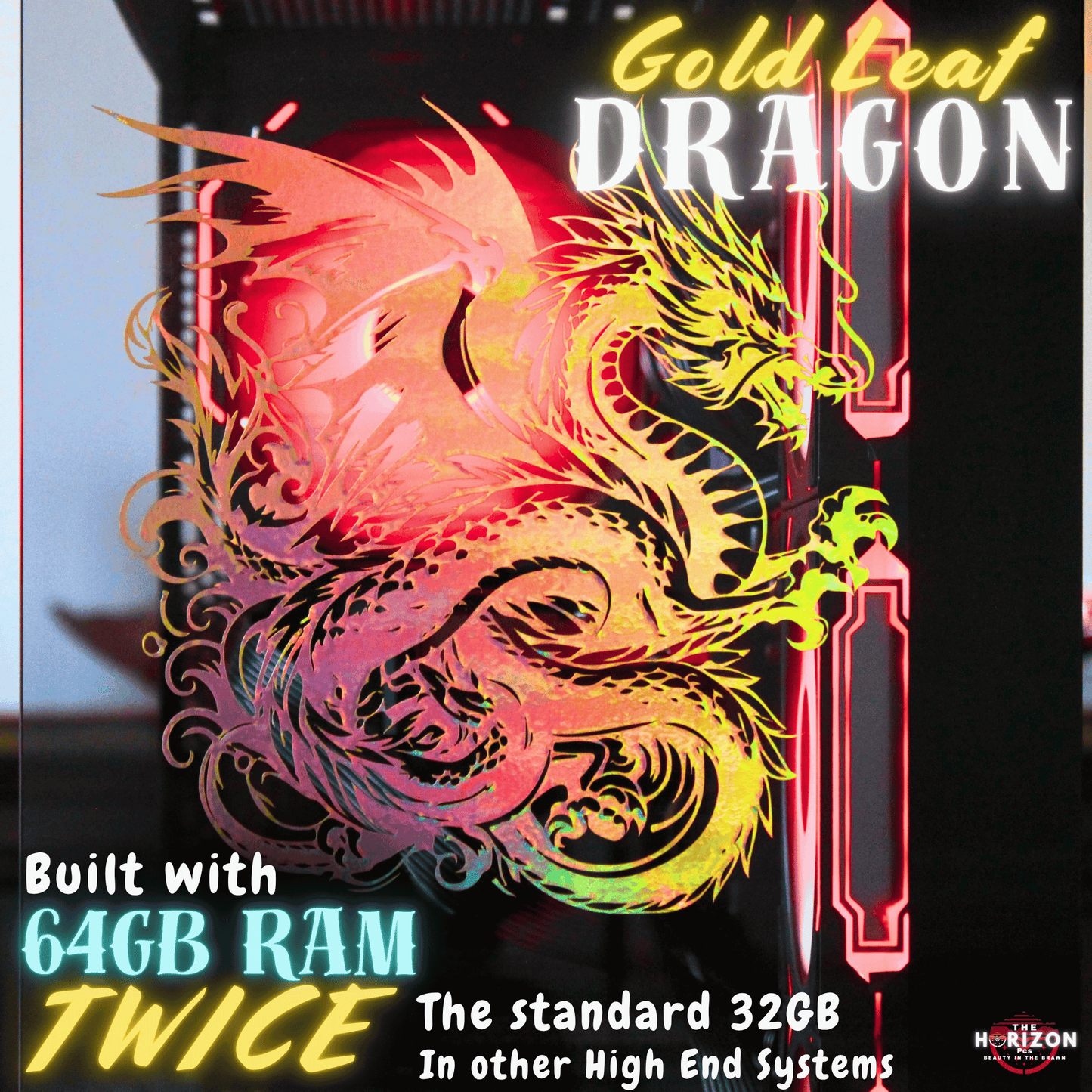 The Horizon Autherium Dragon RGB I9 RTX Gaming PC || 64GB RAM || 5TB High Speed Storage || Core I9 Upto 5.4Ghz || RTX 5070 OC || Windows 11 PRO || 360MM AIO || 2.4GB/s WiFi 6E, VR and Gaming Ready