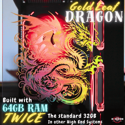 The Horizon Autherium Dragon RGB I9 RTX Gaming PC || 64GB RAM || 5TB High Speed Storage || Core I9 Upto 5.4Ghz || RTX 5070 OC || Windows 11 PRO || 360MM AIO || 2.4GB/s WiFi 6E, VR and Gaming Ready
